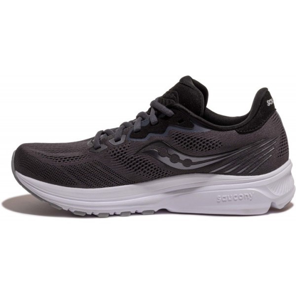 Saucony Ride 14 - Mens Running Shoes - Black/White