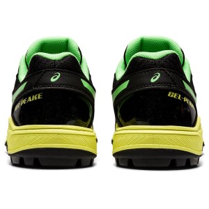 Asics Gel Peake GS - Kids Turf Shoes - Black/Bright Lime