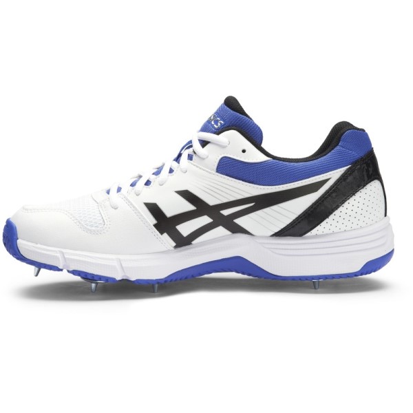 Asics Gel 100 Not Out - Mens Cricket Shoes - White/Onyx/Blue