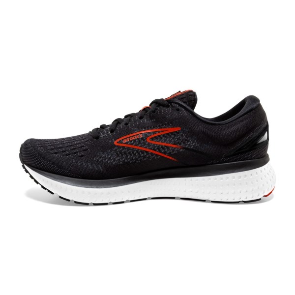 Brooks Glycerin 19 - Mens Running Shoes - Black/Red Clay/Grey