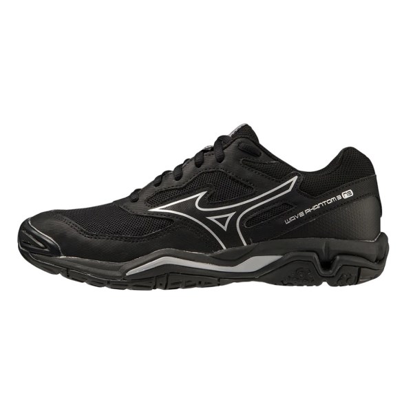 Mizuno Wave Phantom 3 - Womens Netball Shoes - Black/Silver | Sportitude