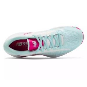 New Balance FuelCell 996 v4 - Womens Tennis Shoes - White/Pink Glo/Glacier