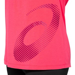 Asics Core Graphic Womens Training T-Shirt - Diva Pink