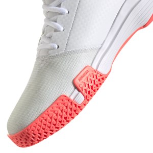 Adidas GameCourt - Womens Tennis Shoes - Footwear White/Silver Metallic/Signal Pink