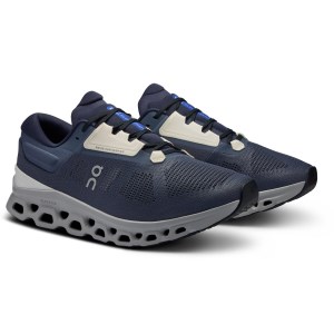 On Cloudstratus 3 - Mens Running Shoes - Metal/Glacier