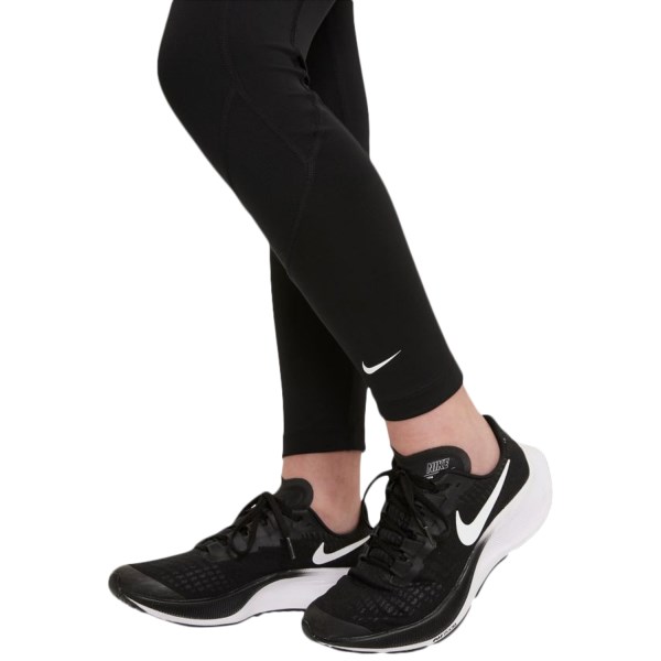 Nike Dri-Fit One Kids Girls Training Tights - Black/White