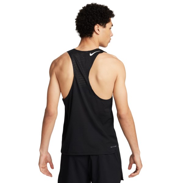 Nike Aeroswift Dri-Fit ADV Mens Running Singlet - Black/Summit White