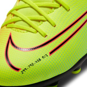 Nike Jr Mercurial Superfly 7 Club FG/MG - Kids Football Boots - Lemon Venom/Black/Aurora Green