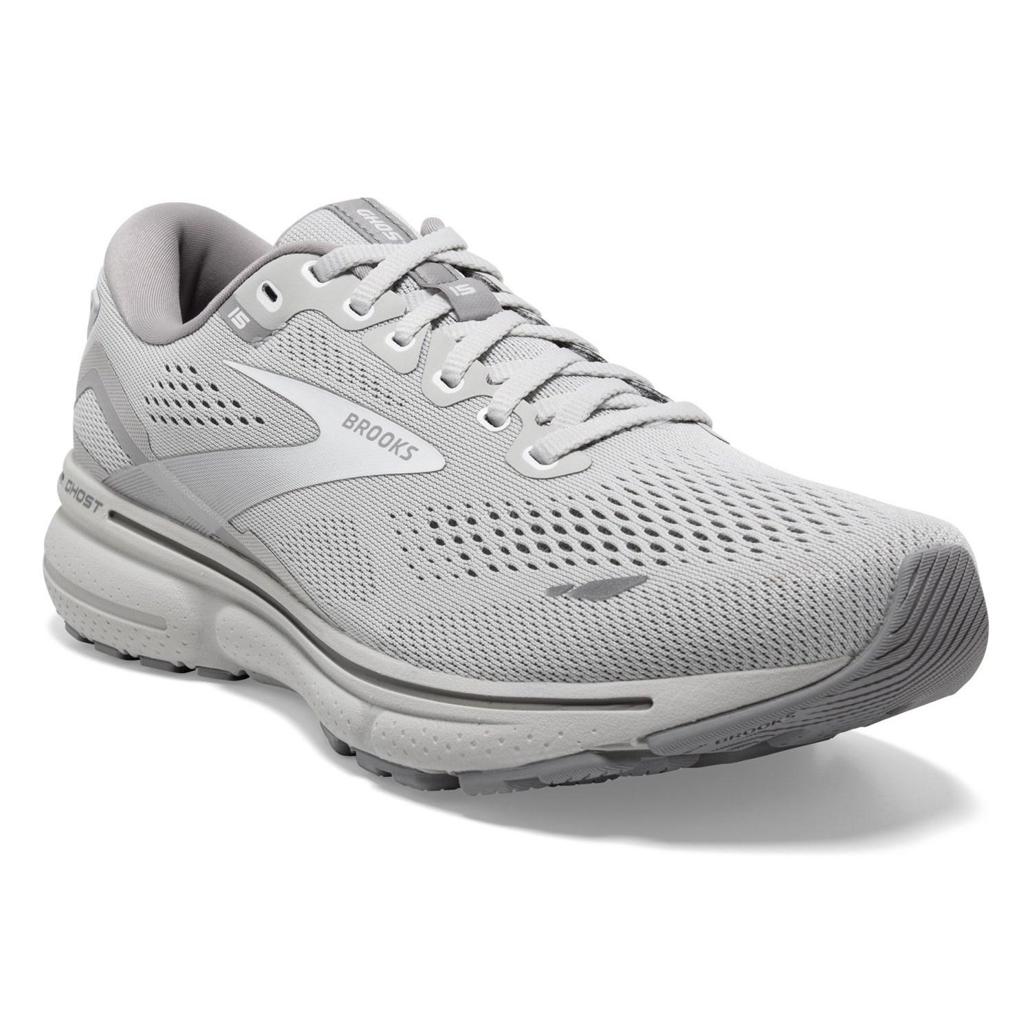 Brooks Ghost 15 - Womens Running Shoes - Oyster/Alloy/White | Sportitude