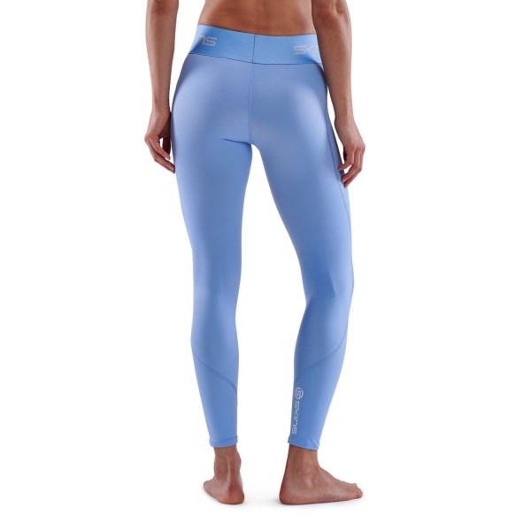 Skins Series-1 Womens 7/8 Compression Tights - Sky Blue
