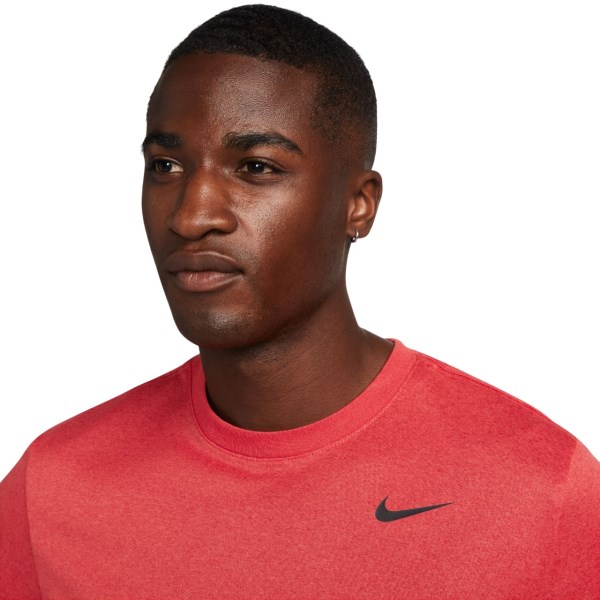 Nike Dri-Fit Mens Training T-Shirt - Sport Red/Red Clay/Heather/Black