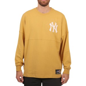 Majestic New York Yankees Rando Mens Baseball Sweatshirt - Beige