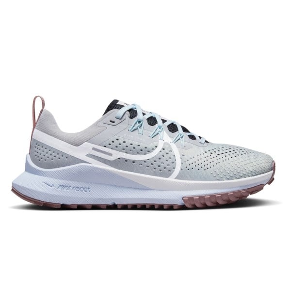 Nike React Pegasus Trail 4 - Womens Trail Running Shoes - Light Smoke Grey/White/Glacier Blue