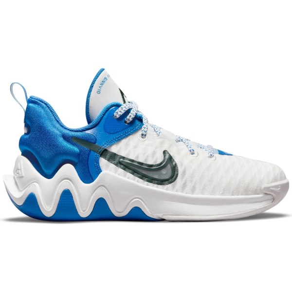 Nike Giannis Immortality - Kids Basketball Shoes - Summit White/Noble Green/Signal Blue