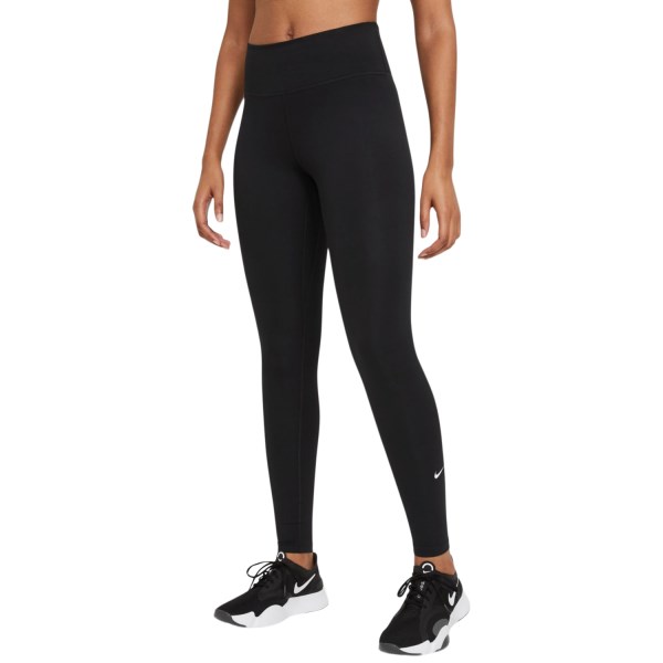 Nike One Mid-Rise Womens Training Tights - Plus Size - Black