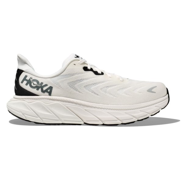 Hoka Arahi 6 - Mens Running Shoes - Blanc De Blanc/Steel Wool | Sportitude