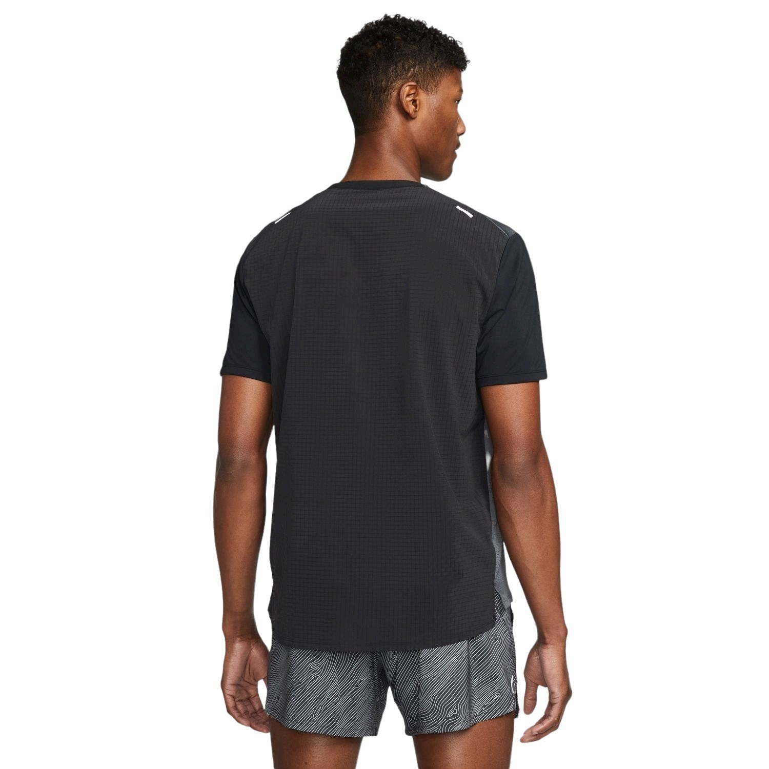 Nike Dri-Fit Rise 365 Mens Trail Running T-Shirt - Black/White | Sportitude
