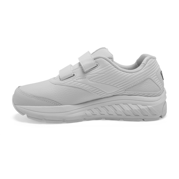 Brooks Addiction Walker 2 Leather Velcro - Womens Walking Shoes - White