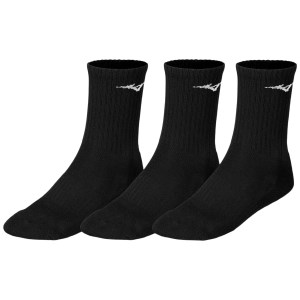 Mizuno Training Crew Socks - 3 Pack - Black