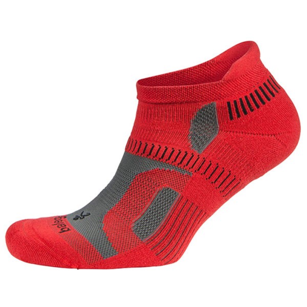 Balega Hidden Contour Running Socks - Red/Grey