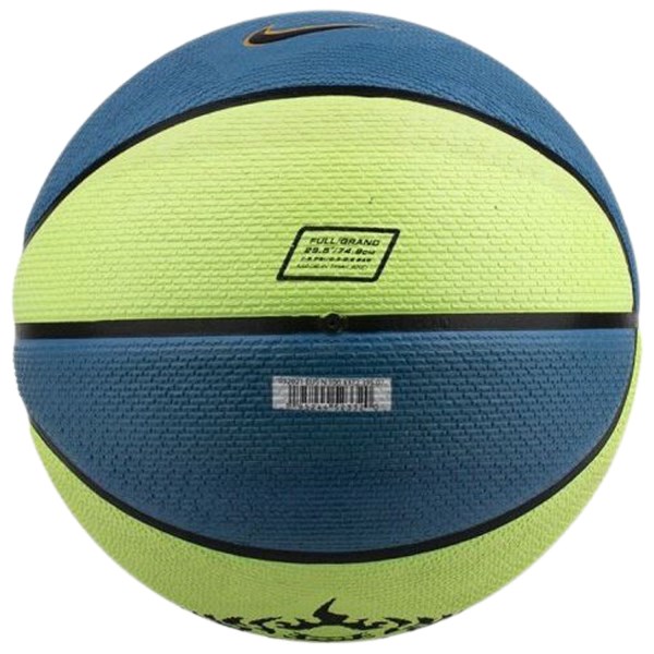 Nike LeBron Playground 8P Outdoor Basketball - Size 7 - Lime Glow/Black/University Gold