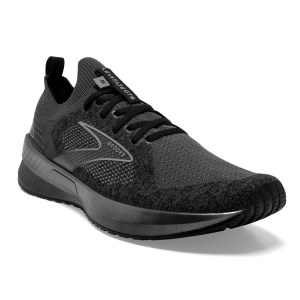 Brooks Levitate StealthFit GTS 5 - Mens Running Shoes - Black/Ebony/Grey