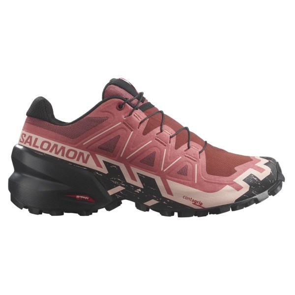 Salomon Speedcross 6 - Womens Trail Running Shoes - Cow Hide/Black/English Rose