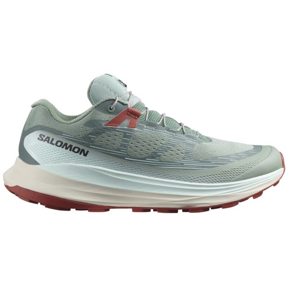 Salomon Ultra Glide 2 - Womens Trail Running Shoes - Lily Pad/Bleached Aqua/Hot Sauce