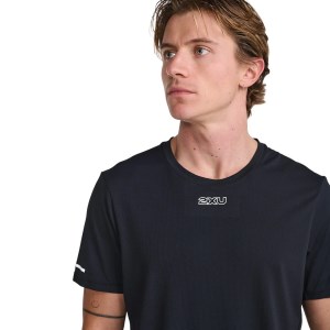 2XU Light Speed Mens Running T-Shirt - Glitch/White Reflective