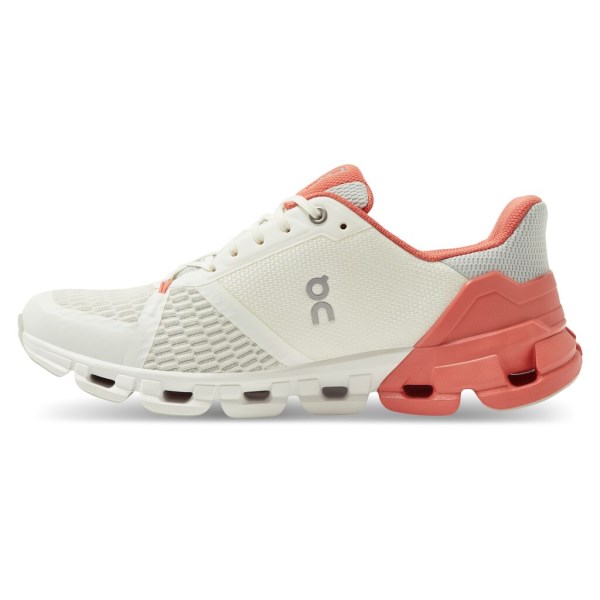 On Cloudflyer - Womens Running Shoes - White/Coral