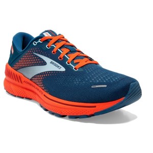 Brooks Adrenaline GTS 22 - Mens Running Shoes - Blue/Light Blue/Orange