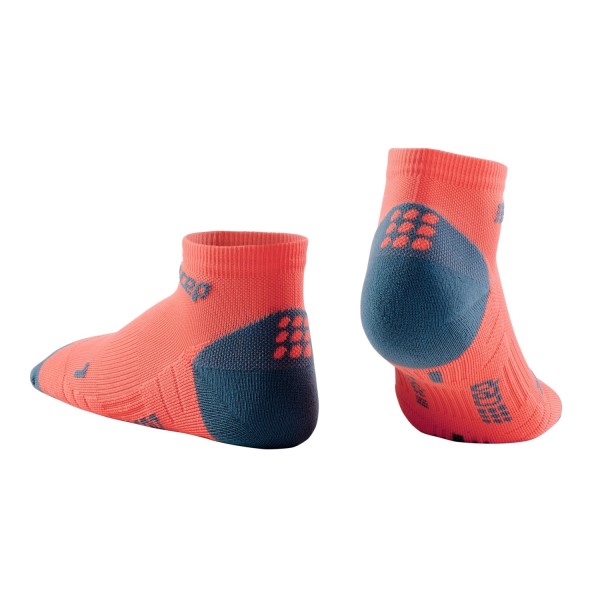 CEP Low Cut Running Socks 3.0 - Coral/Grey
