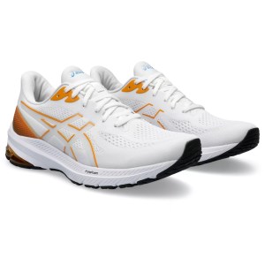 Asics GT-1000 12 - Mens Running Shoes - White/Fellow Yellow