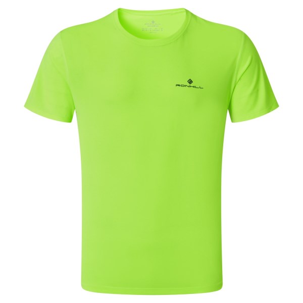 Ronhill Core Mens Short Sleeve Running T-Shirt - Fluo Yellow/Black