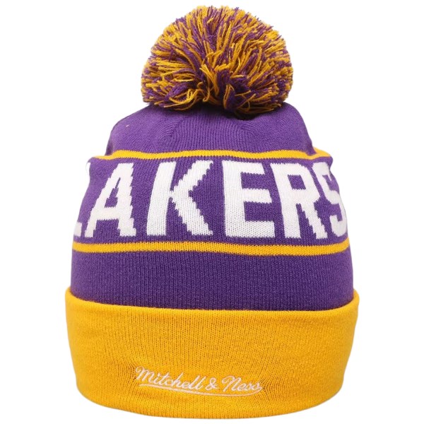 Mitchell & Ness Los Angeles Lakers Team Pom Basketball Beanie - LA Lakers