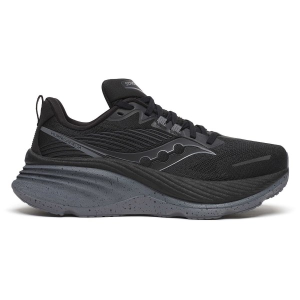 Saucony Hurricane 24 - Womens Running Shoes - Black/Shadow