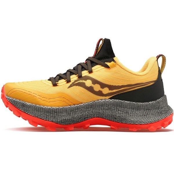 Saucony Endorphin Trail Mens Trail Running Shoes - VIZI Gold/VIZI Red