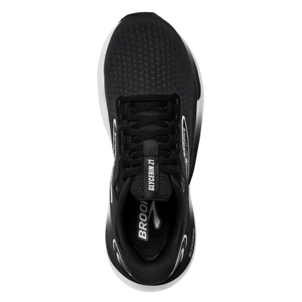 Brooks Glycerin 21 - Mens Running Shoes - Black/White