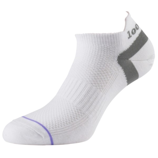 1000 Mile Ultimate Tactel Trainer Womens Sports Socks - Double Layer, Anti Blister - White