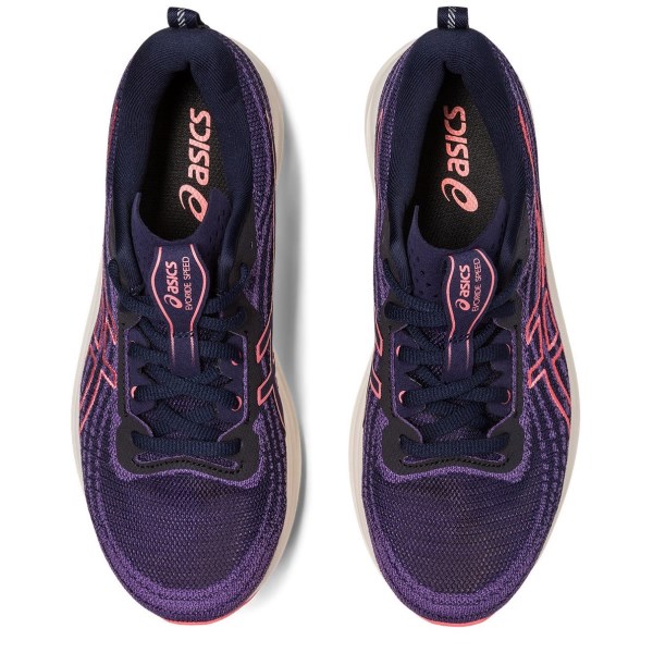 Asics EvoRide Speed - Womens Running Shoes - Midnight/Papaya