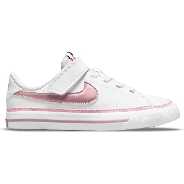 Nike Court Legacy PSV - Kids Sneakers - White/Pink Glaze/Light Violet Ore