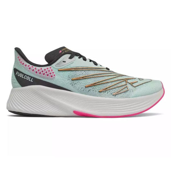 New Balance FuelCell RC Elite v2 - Womens Road Racing Shoes - Blue/Gold/White