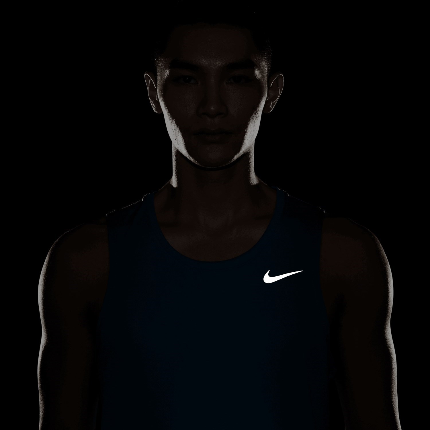 Nike Dri-Fit Miler Mens Running Tank Top - Mineral Teal/Reflective ...
