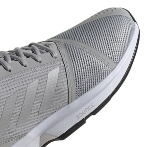 Adidas CourtJam Bounce - Mens Tennis Shoes - Grey Two/Silver Metallic/Black