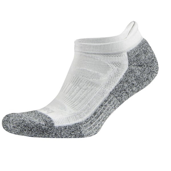 Balega Blister Resist No Show Running Socks - White/Grey