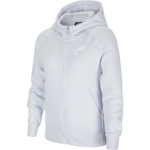 Nike Sportswear Full Zip Kids Girls Hoodie - Grey