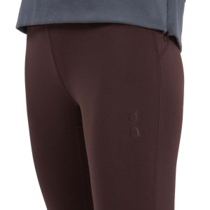 On Running Active Womens Running Tights - Mulberry