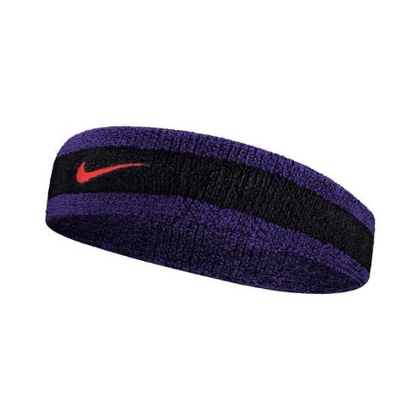 Nike Swoosh Sports Headband - Black Court/Purple/Chilie Red | Sportitude