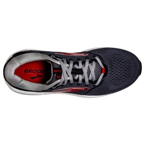 Brooks Beast 20 - Mens Running Shoes - Blackened Pearl/Black/Red
