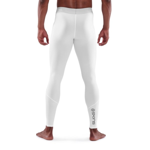 Skins Series-1 Mens Compression Long Tights - White